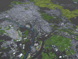 kyoto city japan 80km Modello 3D