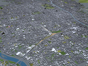 kyoto city japan 80km Modello 3D