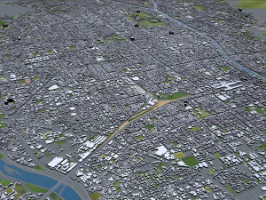 kyoto city japan 80km 3D Model