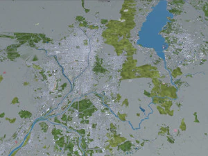 kyoto city japan 80km 3D Model