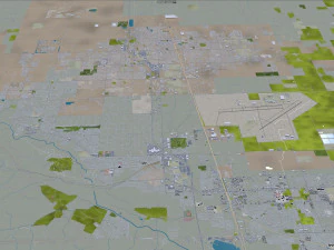 Lancaster city california 70km 3D Model