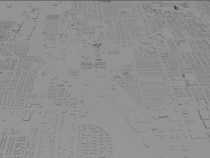 Lancaster city california 70km 3D Model