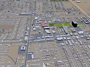 Lancaster city california 70km 3D 模型