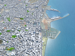 Larnaca city cyprus 30km 3D Model