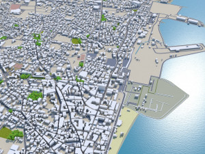 Larnaca city cyprus 30km Model 3D