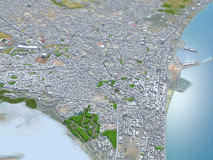Larnaca city cyprus 30km 3D Model