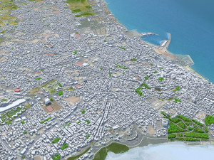 Larnaca city cyprus 30km Model 3D