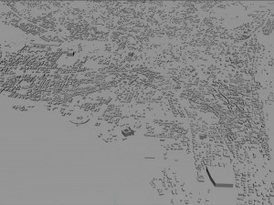 Larnaca city cyprus 30km Model 3D