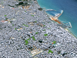 Larnaca city cyprus 30km Model 3D