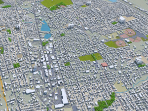 Las cruces city new mexico 50km 3D 모델