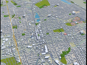 Las cruces city new mexico 50km Model 3D