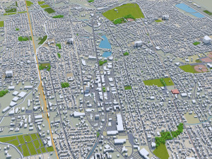 Las cruces city new mexico 50km Model 3D