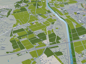 Las cruces city new mexico 50km Model 3D