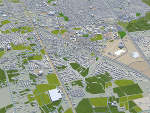 Las cruces city new mexico 50km Model 3D