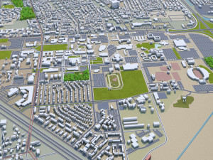 Las cruces city new mexico 50km Model 3D