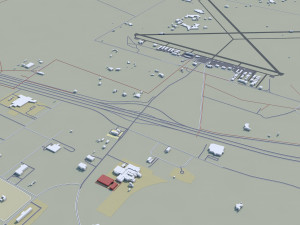 Las cruces city new mexico 50km Model 3D