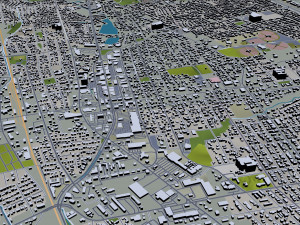 Las cruces city new mexico 50km Model 3D