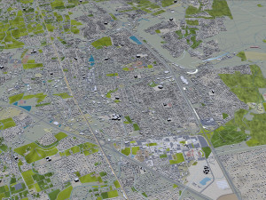 Las cruces city new mexico 50km Model 3D