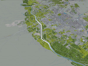 Las cruces city new mexico 50km Model 3D