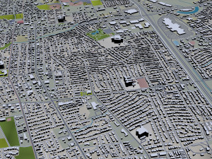 Las cruces city new mexico 50km Model 3D