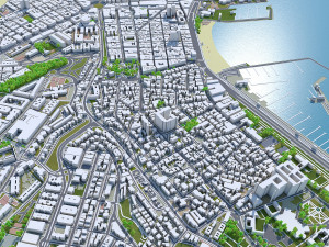 Las palmas de gran canaria city spain 40km 3D मॉडल
