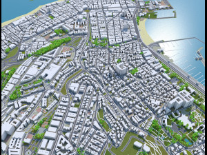 Las palmas de gran canaria city spain 40km Model 3D