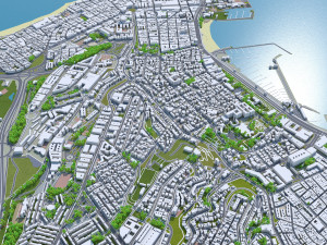 Las palmas de gran canaria city spain 40km Model 3D