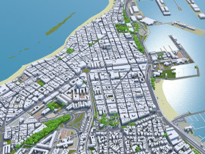 Las palmas de gran canaria city spain 40km Model 3D