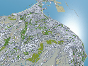 Las palmas de gran canaria city spain 40km Model 3D