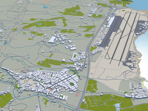 Las palmas de gran canaria city spain 40km Model 3D