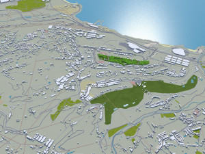Las palmas de gran canaria city spain 40km Model 3D