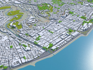 Las palmas de gran canaria city spain 40km Model 3D