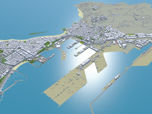 Las palmas de gran canaria city spain 40km Model 3D