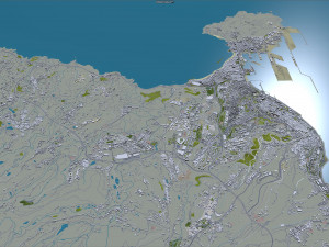 Las palmas de gran canaria city spain 40km Model 3D