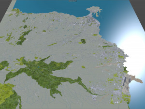 Las palmas de gran canaria city spain 40km Model 3D