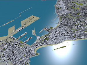 Las palmas de gran canaria city spain 40km Model 3D