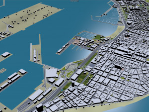 Las palmas de gran canaria city spain 40km Model 3D
