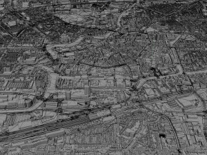 Leeuwarden city netherlands 40km 3D 模型