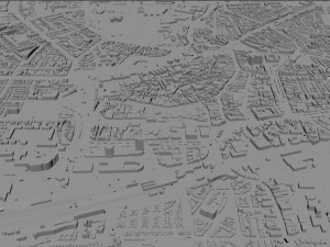 Leeuwarden city netherlands 40km 3D 模型