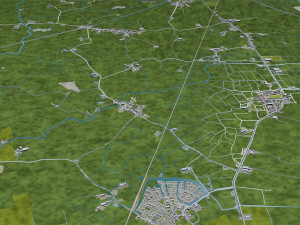 Leeuwarden city netherlands 40km 3D 模型