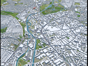Leicester city england 50km Modelo 3D