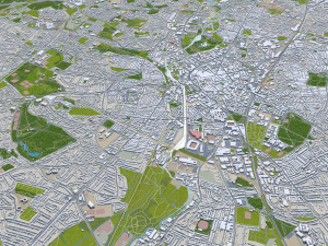 Leicester city england 50km Modelo 3D