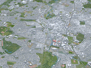 Leicester city england 50km Modelo 3D