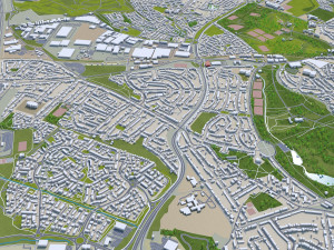 Leicester city england 50km Modelo 3D