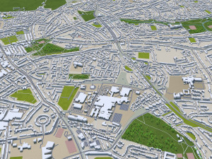 Leicester city england 50km Modelo 3D