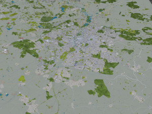 Leicester city england 50km Modelo 3D