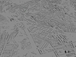Leicester city england 50km 3D Model