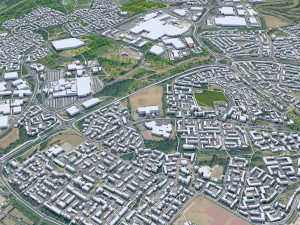 Leicester city england 50km Modelo 3D