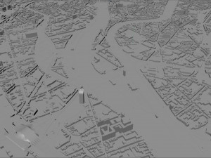 Liege city belgium 40km 3D Model