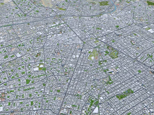 Lima city peru 80km 3D Model